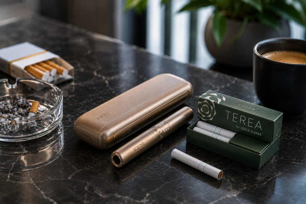 P 3 IQOS TEREA vs Cigarettes