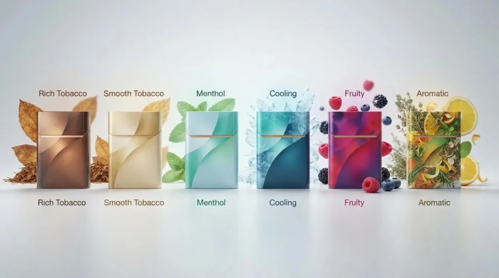 TEREA-Flavor-Comparison IQOS TEREA Flavors