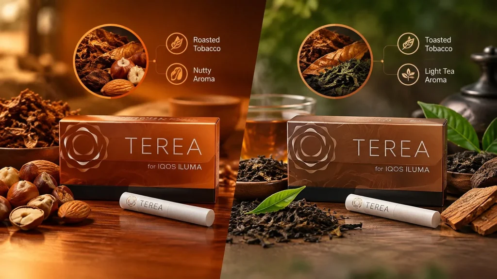 TEREA Amber vs Sienna
